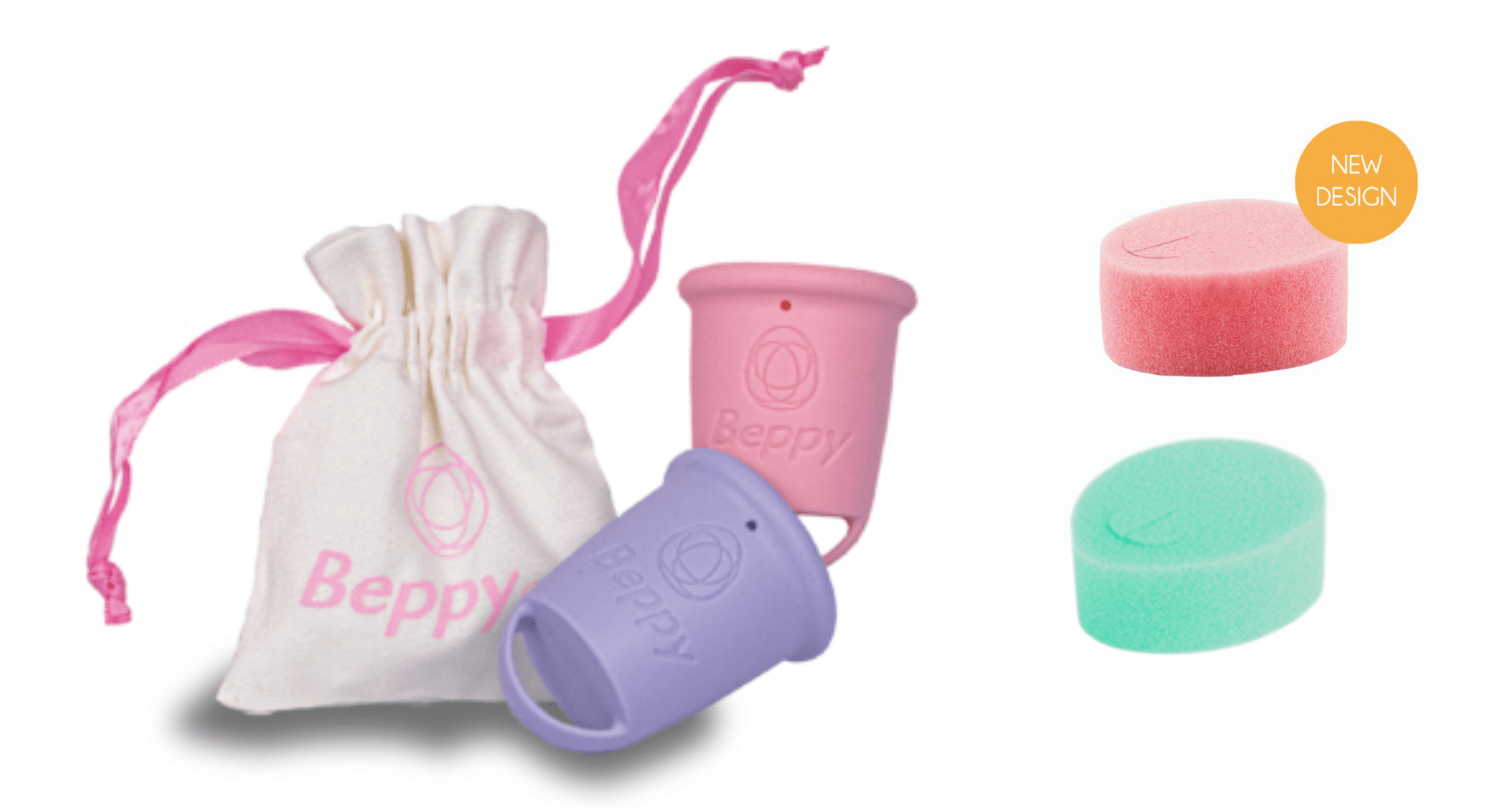 Kubeczek menstruacyjny Beppy Cup i tampony beppy